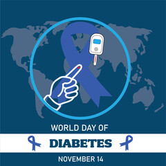 Beautiful abstract for World Diabetes Day - 14th of November - with nice and creative design illustration.