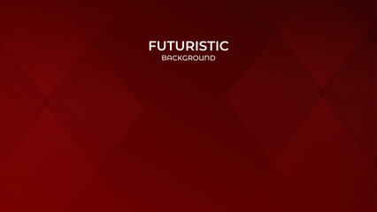 Obraz premium 3D RED techno abstract background overlap layer on dark space with glowing lines shape decoration. Modern graphic design element future style concept for banner, flyer, card, or brochure cover