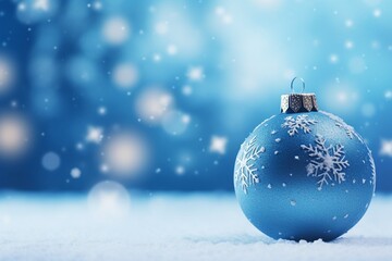 Winter Wonderland: Blue Ball Christmas Decor