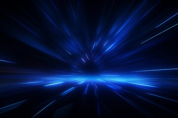 Obraz premium Glowing Lines: Abstract Futuristic Dark Background