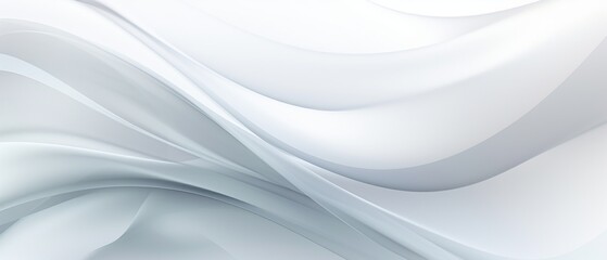 Dynamics in Design: Abstract White and Gray Background with Wavy Lines