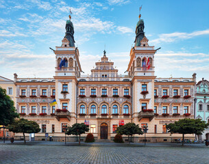 Czech Republic Town Hall in the Pernstejn Square in Pardubice