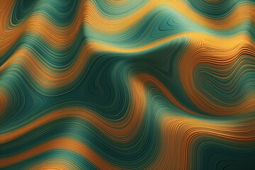 Abstract wavy lines background, Generative AI
