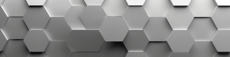 Abstract Hexagon Geometric Surface Loop 1A: light bright clean minimal hexagonal grid pattern, random waving motion background canvas in pure wall architectural, Generative AI