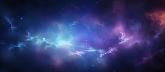High resolution background for sci fi and gaming with a neon nebula 13k - obrazy, fototapety, plakaty