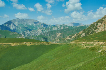 Fototapeta premium Moldo-Ashuu pass, Kyrgyzstan