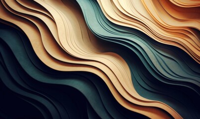 organic lines as abstract wallpaper background design, Generative AI