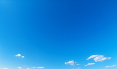 Naklejka na ściany i meble beautiful blue sky background. Sky clouds. Sky with clouds weather nature cloud blue. Blue sky with clouds and sun, Generative AI