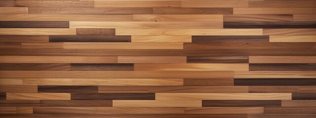 parquet wood texture, dark wooden floor background, Generative AI
