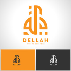 Dellah arabic typography meaning coffee pot. usable design for cafe. coffee. store