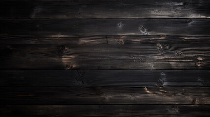 Black Wooden boards background. 
