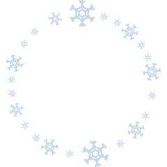 Snowflake Circle Frame