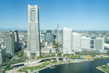 Fototapeta premium 神奈川県横浜市みなとみらいの都市風景