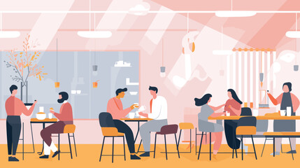 Concept vector illustration of business meeting.