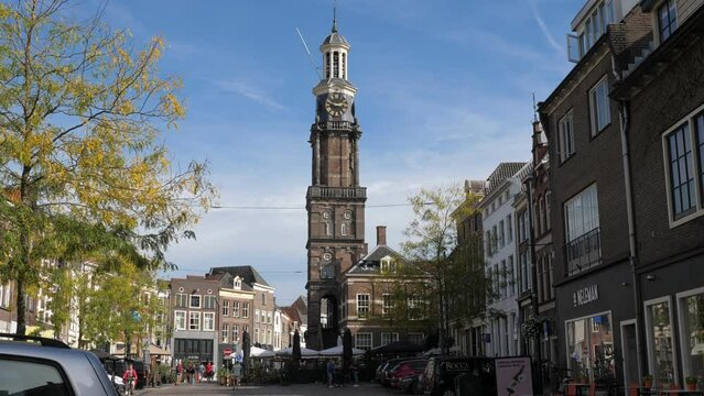 Wijnhuistoren old building in ancient city Zutphen in the Netherlands