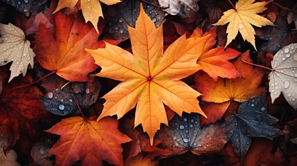 Naklejka na ściany i meble Autumn Fall Season