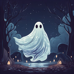Illustration, Festive Halloween Phantasmagoria, created with the help of AI - obrazy, fototapety, plakaty