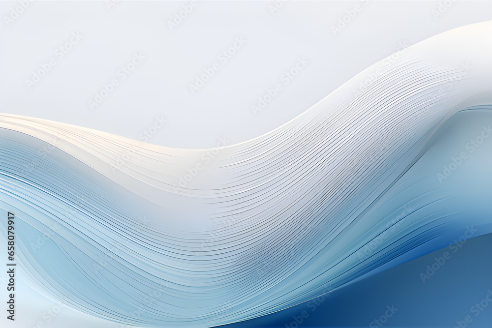 Wall mural abstract moving designed horizontal banner with dark gray, light gray and blue chill colors. fluid c