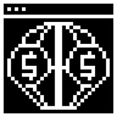 Marketing & Price Solid Pixel Art