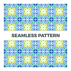 Seamless geometric patterns illustration design