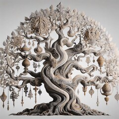 Bodhi tree sculpture