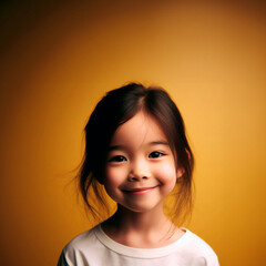 Asian girl smiling