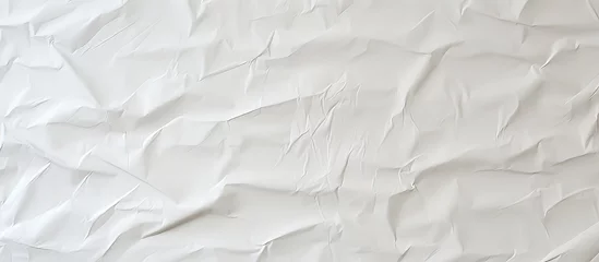 Tuinposter Texture of white paper background © AkuAku