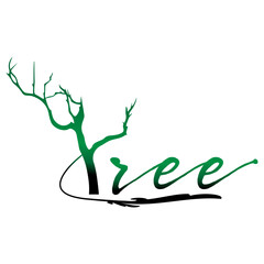 tree with roots logo design