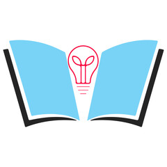 book with an idea logo