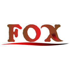 fox logo typography 