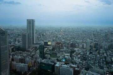 Asia, Japan Tokio, landscape, city scape from Tokio Tower 