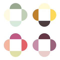 Abstract color palette. Color chart.