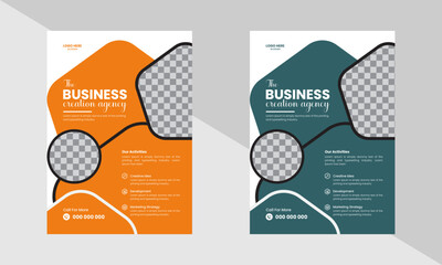 Corporate Flyer Design Template, New Business Flyer Design Template, Company Flyer Design, Agency A4 Flyer Template.