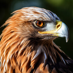 Fototapeta premium closeup profile eagle head.