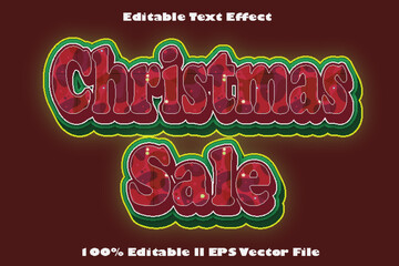 Christmas Sale Editable Text Effect