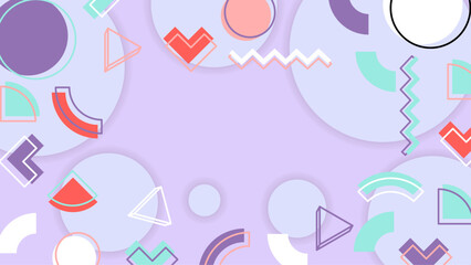 Cute flat design of abstract background