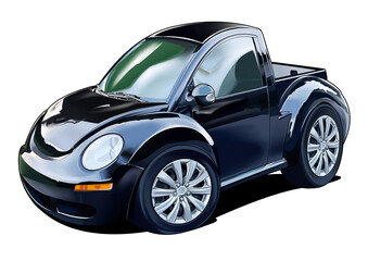 One cabin pickup car that looks retro