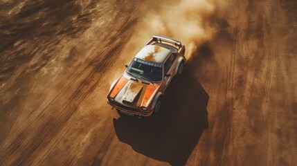 Rally car, AI generated Image