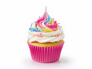 cupcake with pink icing