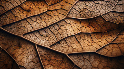 detailed brown leaf texture background