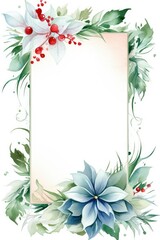 frame with flowers for invitation card wedding