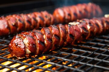 grilled kielbasa with visible grill marks