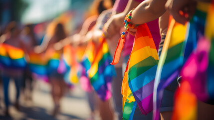 Group at LGBTQ Pride Parade
