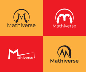 Set bundle letter m vector Logo Design