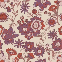 Möbelaufkleber Beautiful and charming abstract allover dark red floral design for textile factory,All over pattern with different style unique concept elegant designs for fabric and paper prints also use in novels  © belleza