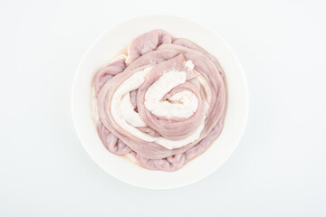 Fresh pig intestines