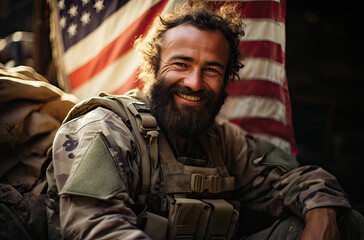 Fototapeta premium Mann Veteran