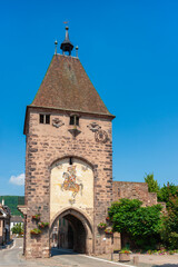 Ehemaliges Stadttor, Porte de Strasbourg in Mutzig. Departement Bas-Rhin in der Region Elsass in Frankreich