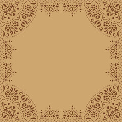 frame vintage western classic old style luxury shape pattern vector wallpaper background