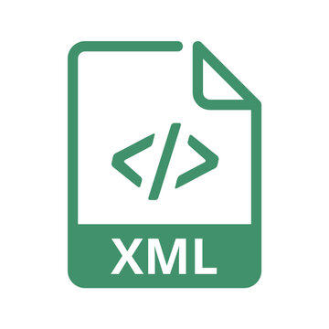 XML File Icon. Vector File Format. XML File Extension Modern Flat Design